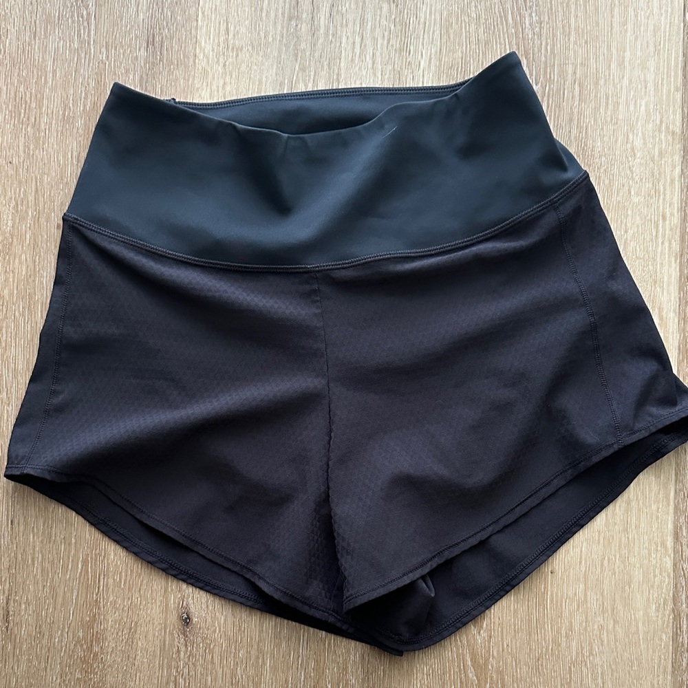 Oiselle Women's High Waist Black Shorts